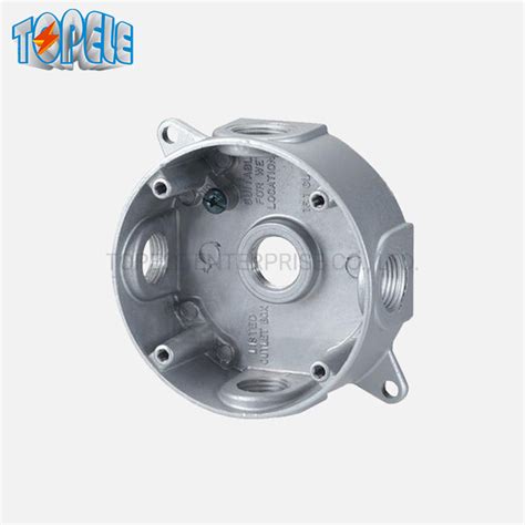 cast aluminum round electrical boxes|cast aluminum junction box.